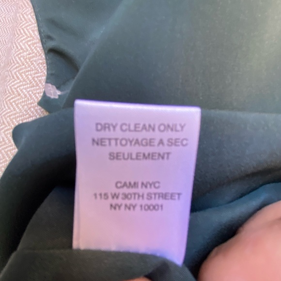 CAMI NYC Green Silk Cami Top with
Beaded Straps - Picture 9 of 11